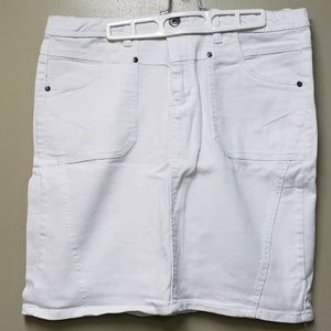 White  Denim Jean Skirt- Size 16